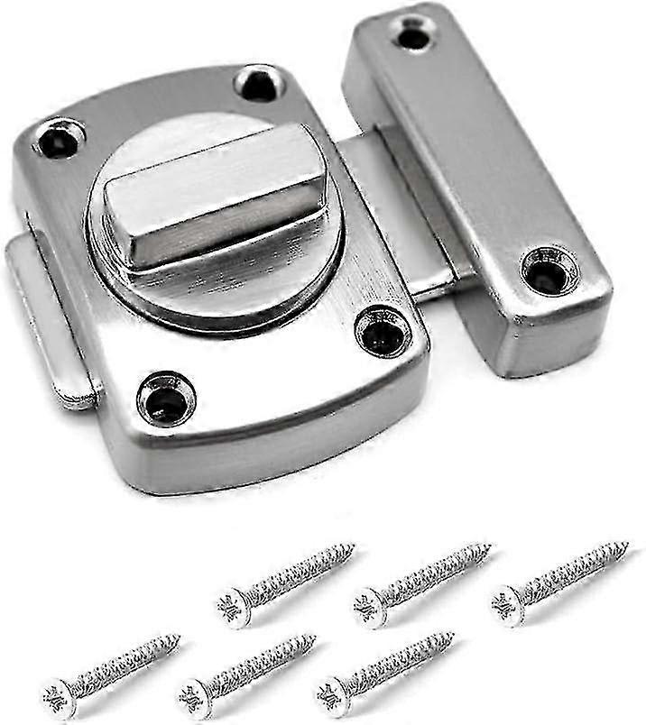 回転ラッチテックラッチ/ドアラッチ/ラッチラッチ/ガーデンゲートラッチ/ステンレス鋼つや消し仕上げ/さまざまなドアに適用可能-シルバー-xinxx