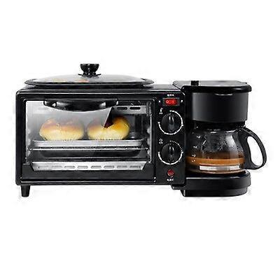 Sandwichera 3 En 1 Breakfast Machine Coffee Toaster Bread Maker Electric Oven Multifunctional Frying Pan Grill Sandwich Maker