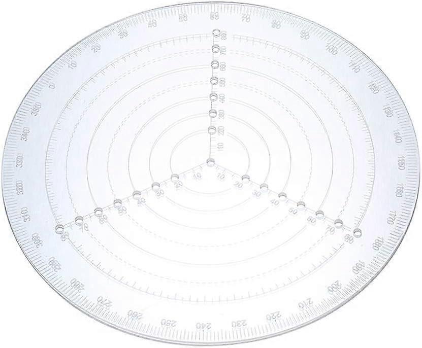 Clear Acrylic Lathe Centering Tool Circle Gauge Round Center Finder Compass for Drawing Circles Wood Lathe Work Tool,2024 Ping