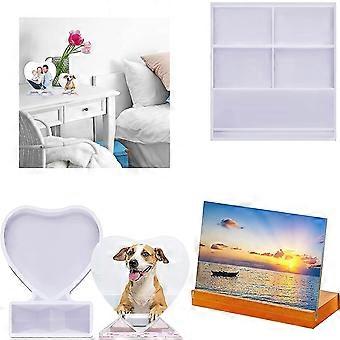 Moule Silicone Cadre Photo Cœur – Idéal Pour Créer Des Cadres Personnalisés En Résine Époxy DIY
