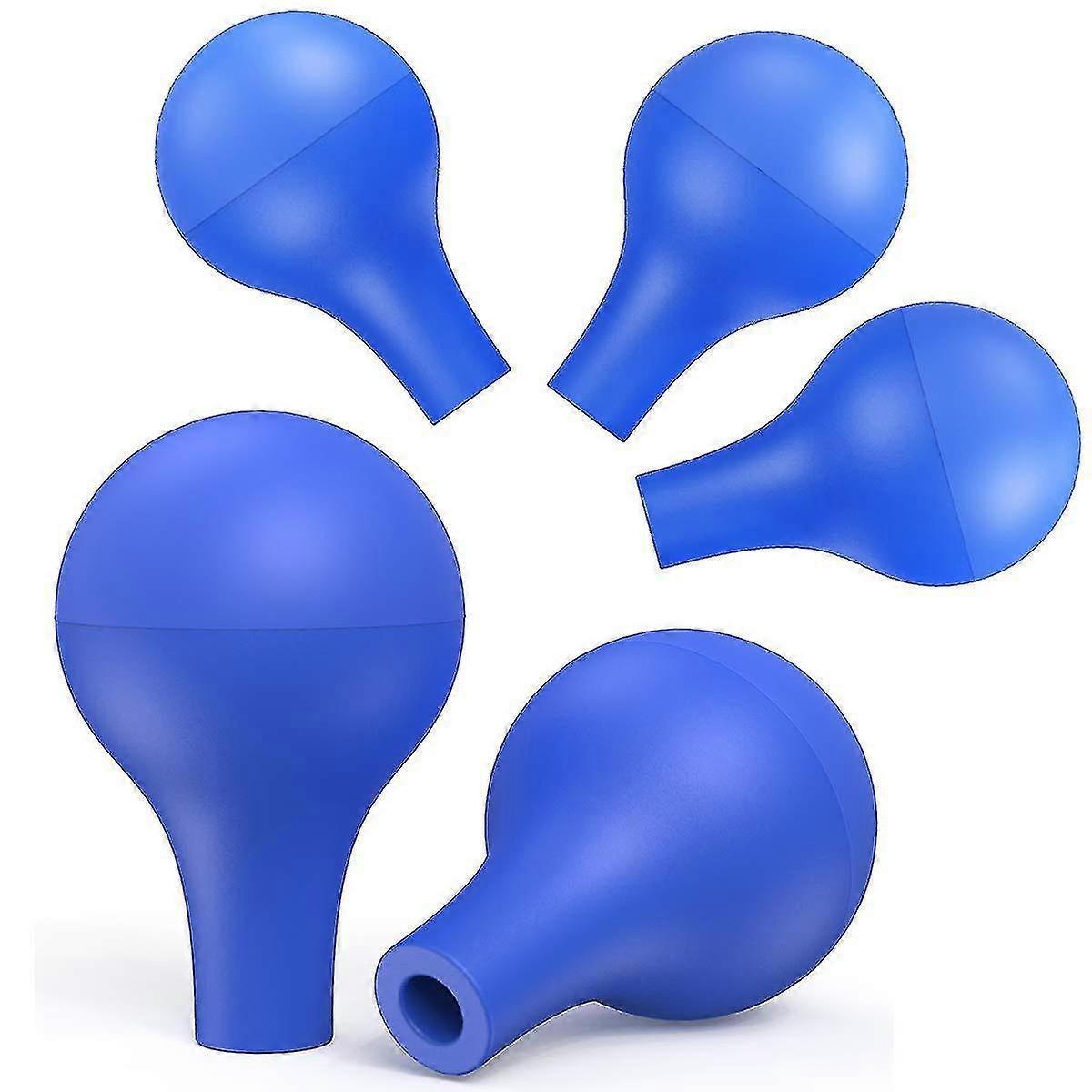 5pcs Pipette Rubber Bulb Dropper Rubber Caps Laboratory Suction Ballpear Shaped Fit For 1ml 3ml 5ml 10ml 15ml 20ml Pipettor