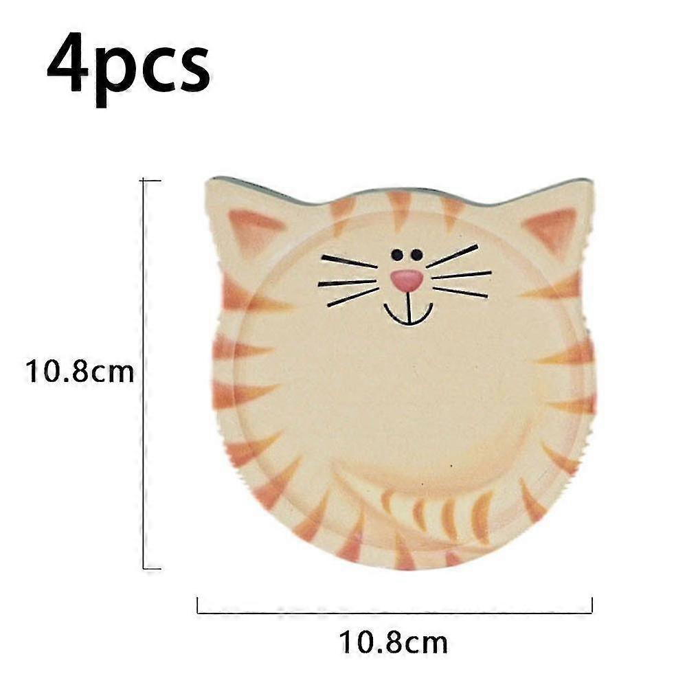 Funny Coasters For Drinks Absorbent,cat Shaped Ceramic Coasters Unique