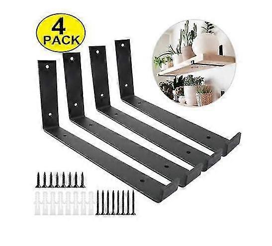 Shelf Brackets, 4pcs Industrial Shelf Angle Braces Brackets For Rustic Shelf