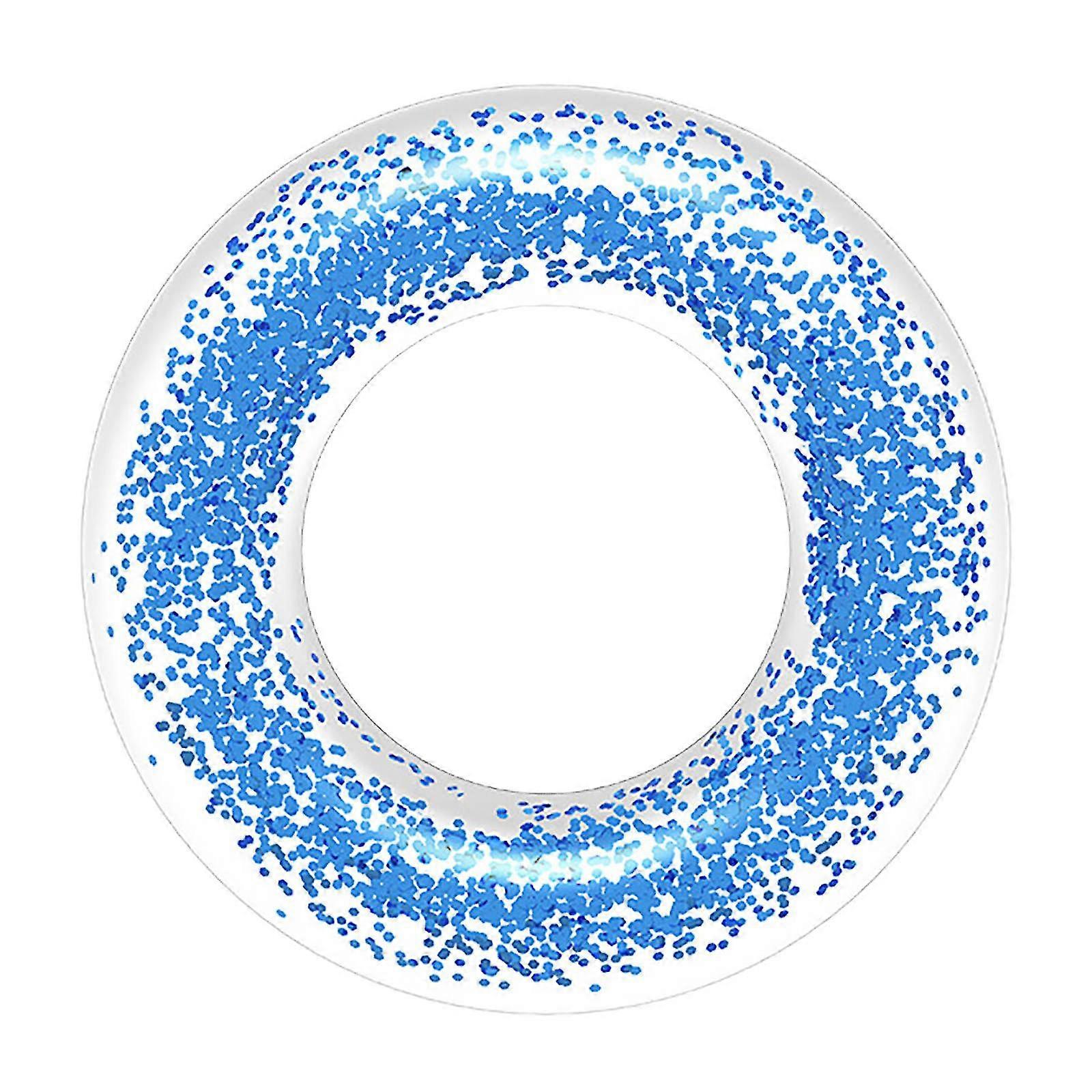 Transparent Sequin Swimming Ring Thickened Pvc Inflatable Swimming Ring