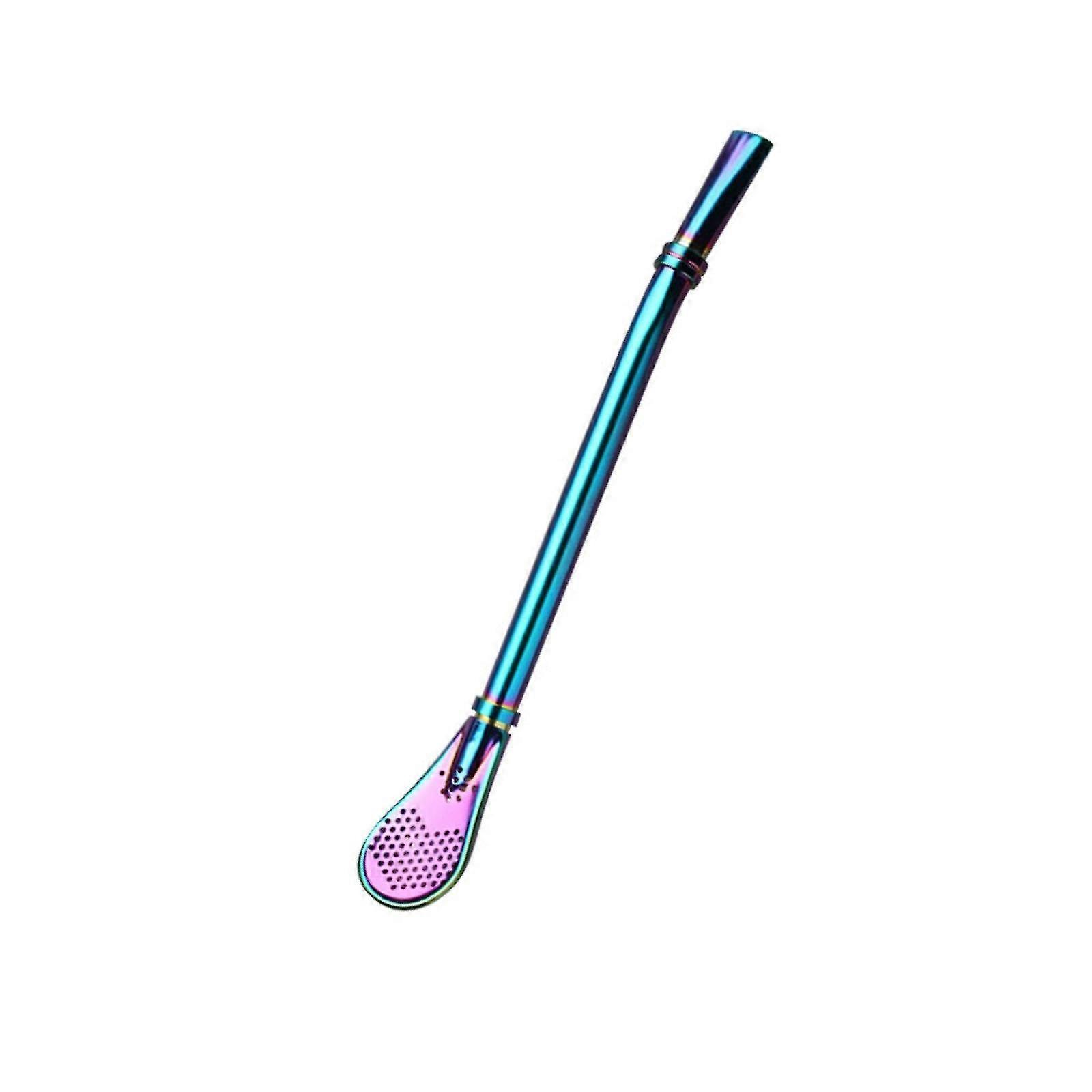 Stainless Steel Double Ring Suction Spoon Double-side Filter Hole Multi-purpose