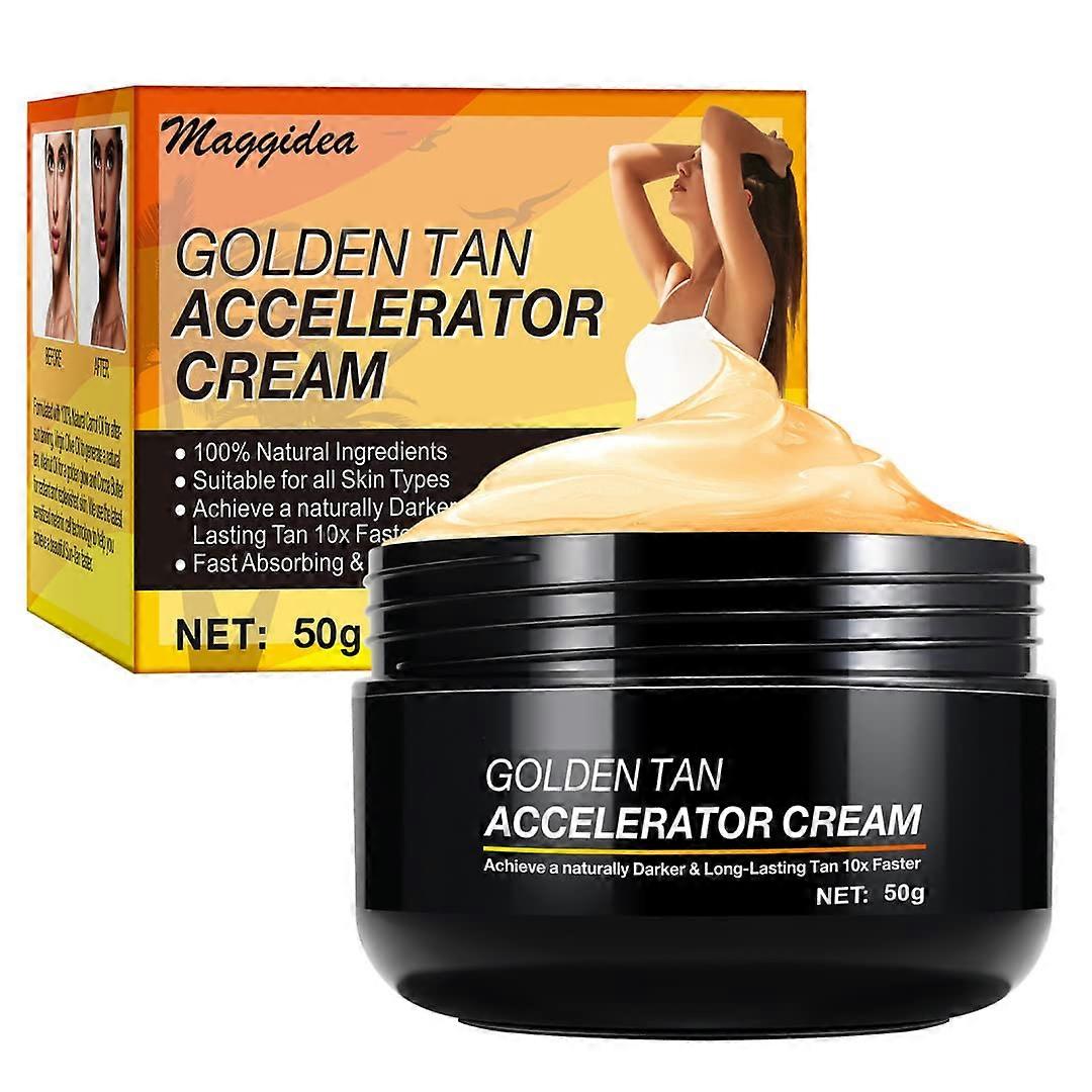 Sunbed Tanning Accelerator(50g), Premium Tanning Accelerator Cream , cream bronzer, Effective in Sunbeds