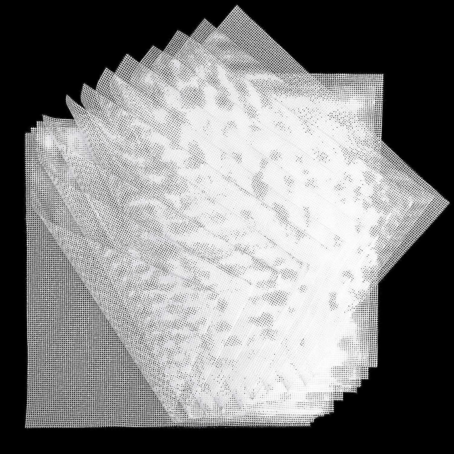 12 Pcs  Silicone Dehydrator Sheets, Non-stick Silicone Mesh For Fruit Dehydrator 14 X 14 Inch XXF