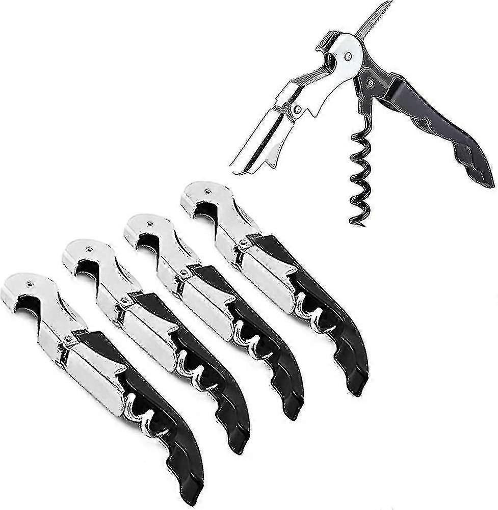 5 Sets Of Wine Openers, Waiter Corkscrews And Foil Cutters