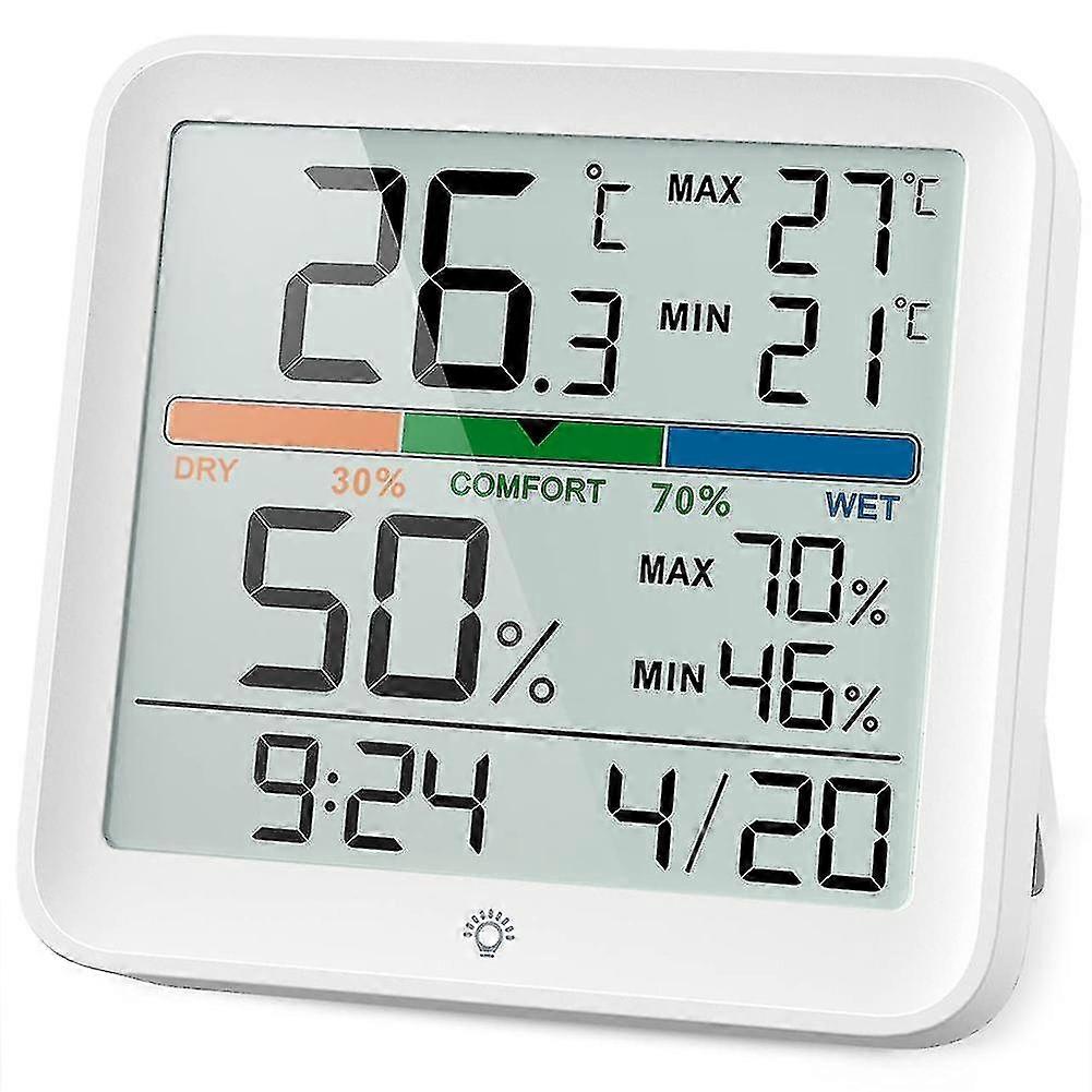 Hygrometer Indoor Thermometer Digital Humidity Meter With Backlight