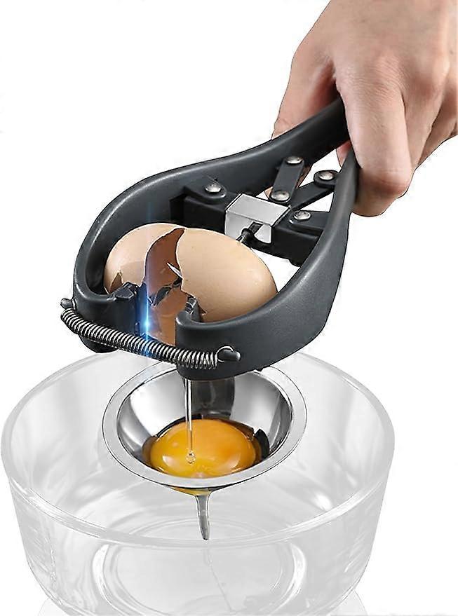 Egg Cracker, Stainless Steel Egg Opener, Automatic Egg Cracking Tool, Handheld Egg Opener Easy Eggshell CutterEggshell Cutter Egg Separator Creative K