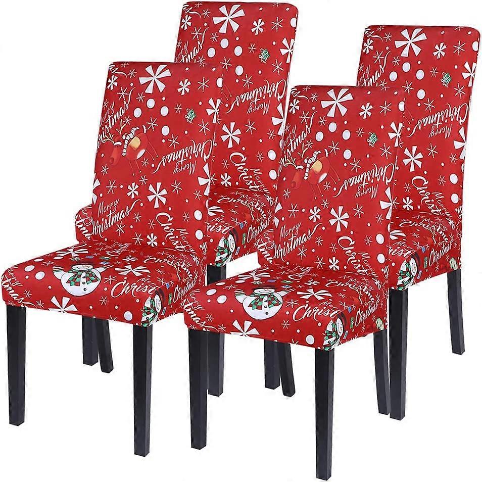 4 Pack Xmas Dining Chair Covers