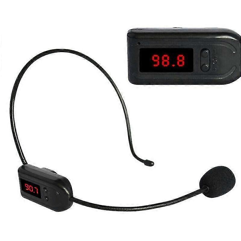 Fm Wireless Microphone Headset Microphone Small Loudspeaker Head-mounted