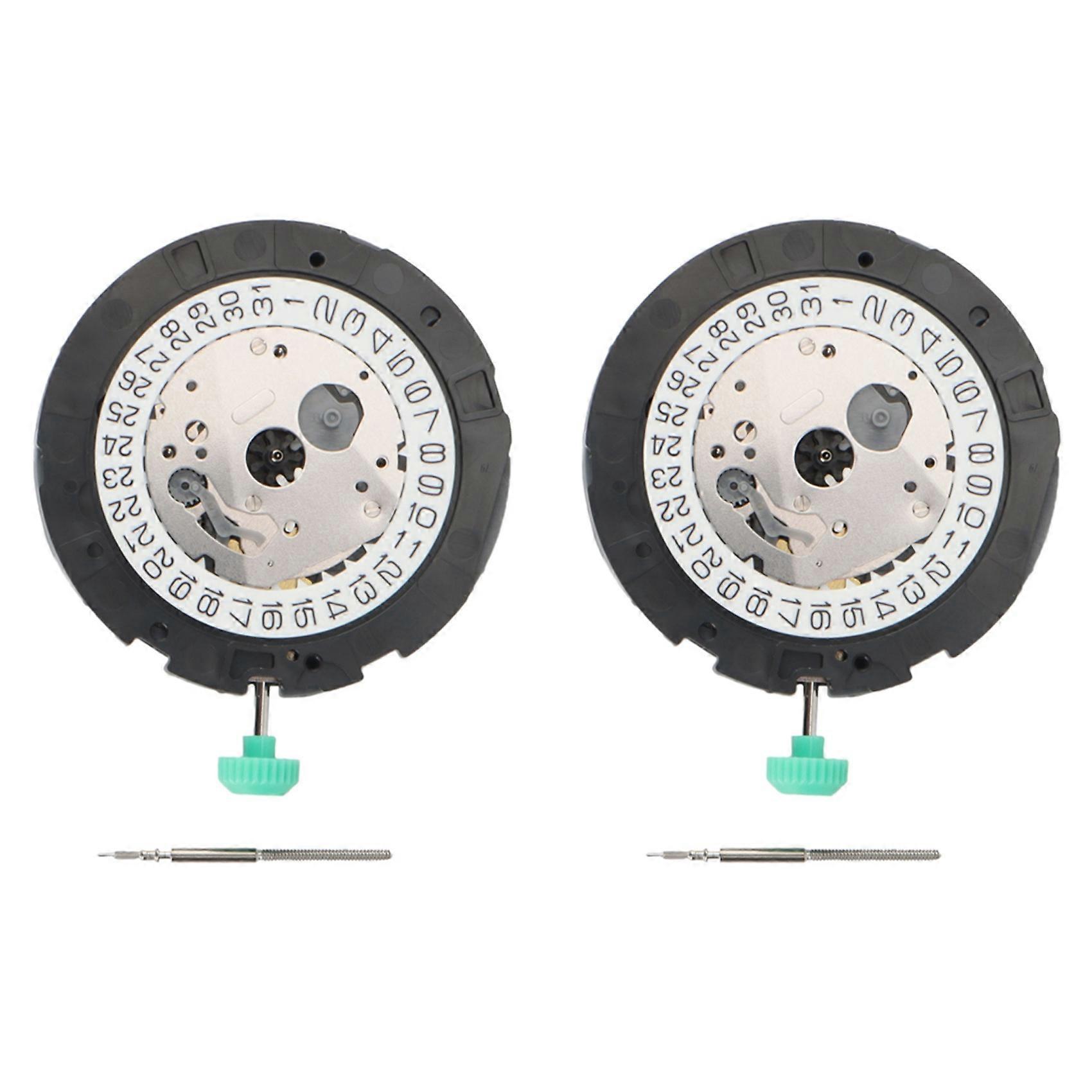 2X Suitable for Miyota OS20 Quartz Watch Movement with Adjustment Lever (4:30 O'Clock Calendar Posi