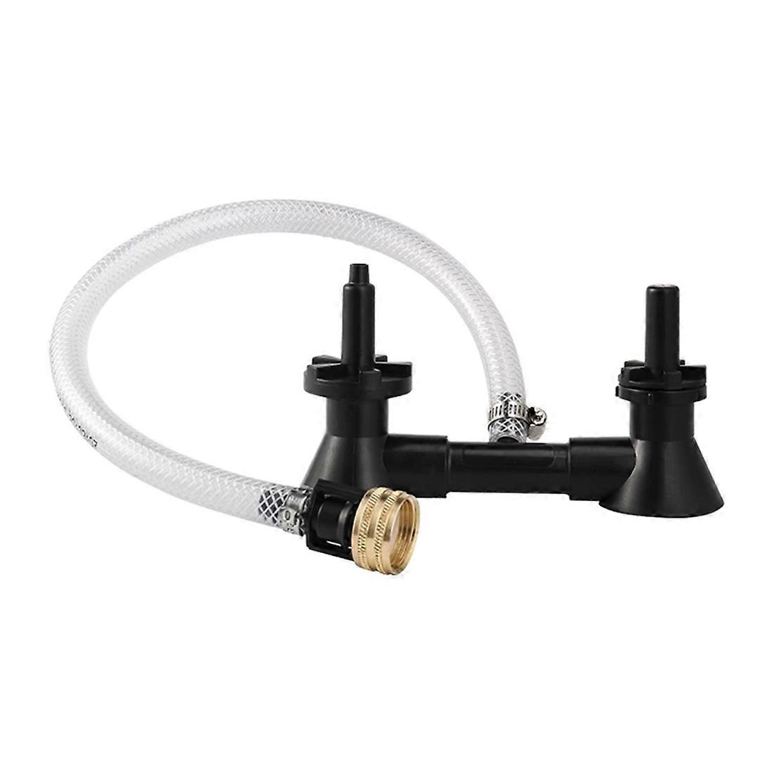 Double Head Wine Rinser Beer Bottle Washer Homebrew Cleaning Equipment Cleaner with Kitchen Faucet