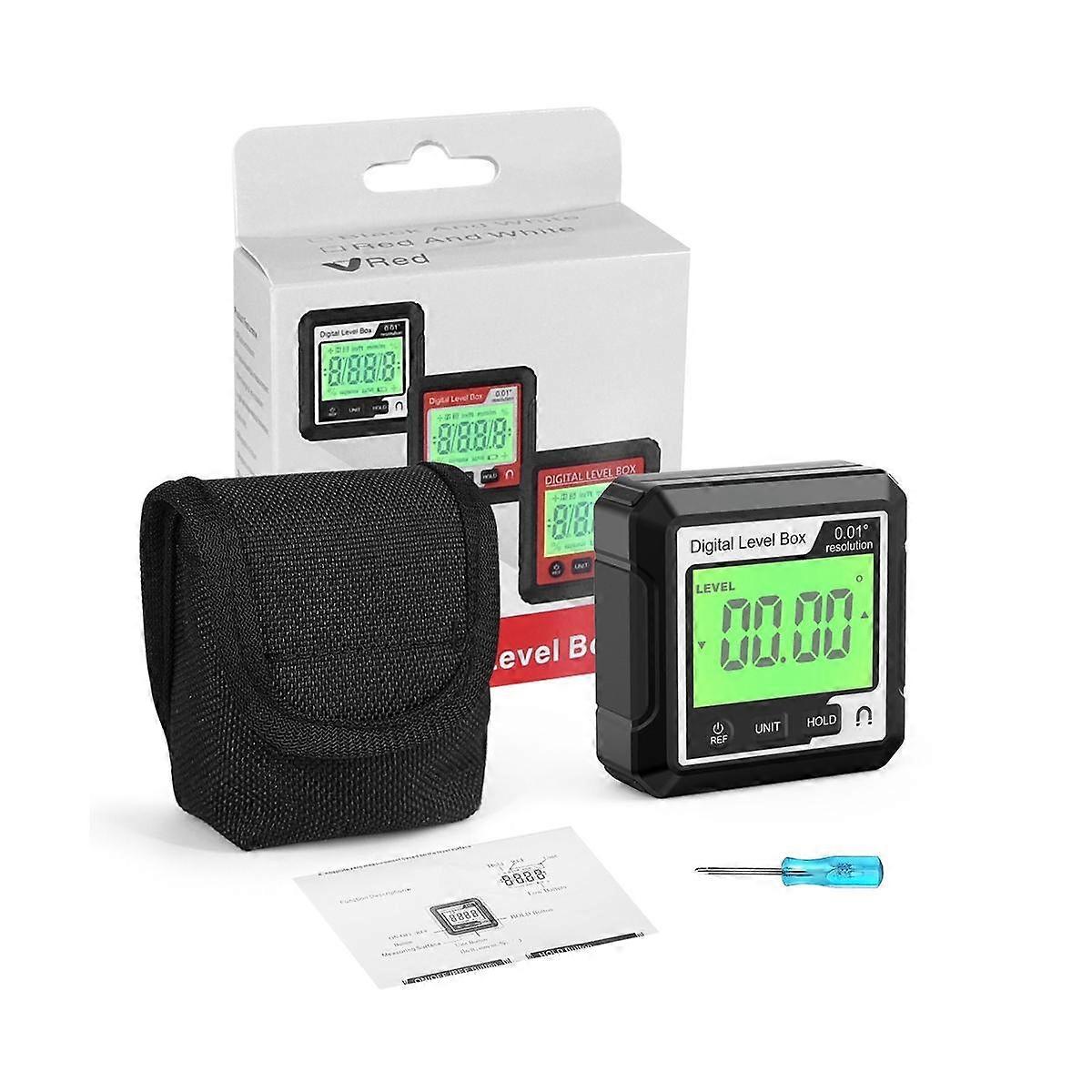 Digital Electronic Level Digital Angle Fnder 90Magnetic Inclinometer Protractor Precision Level Bo