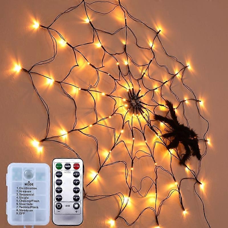 Halloween Spider Web Lamp, Power:  Battery Box Battery Box