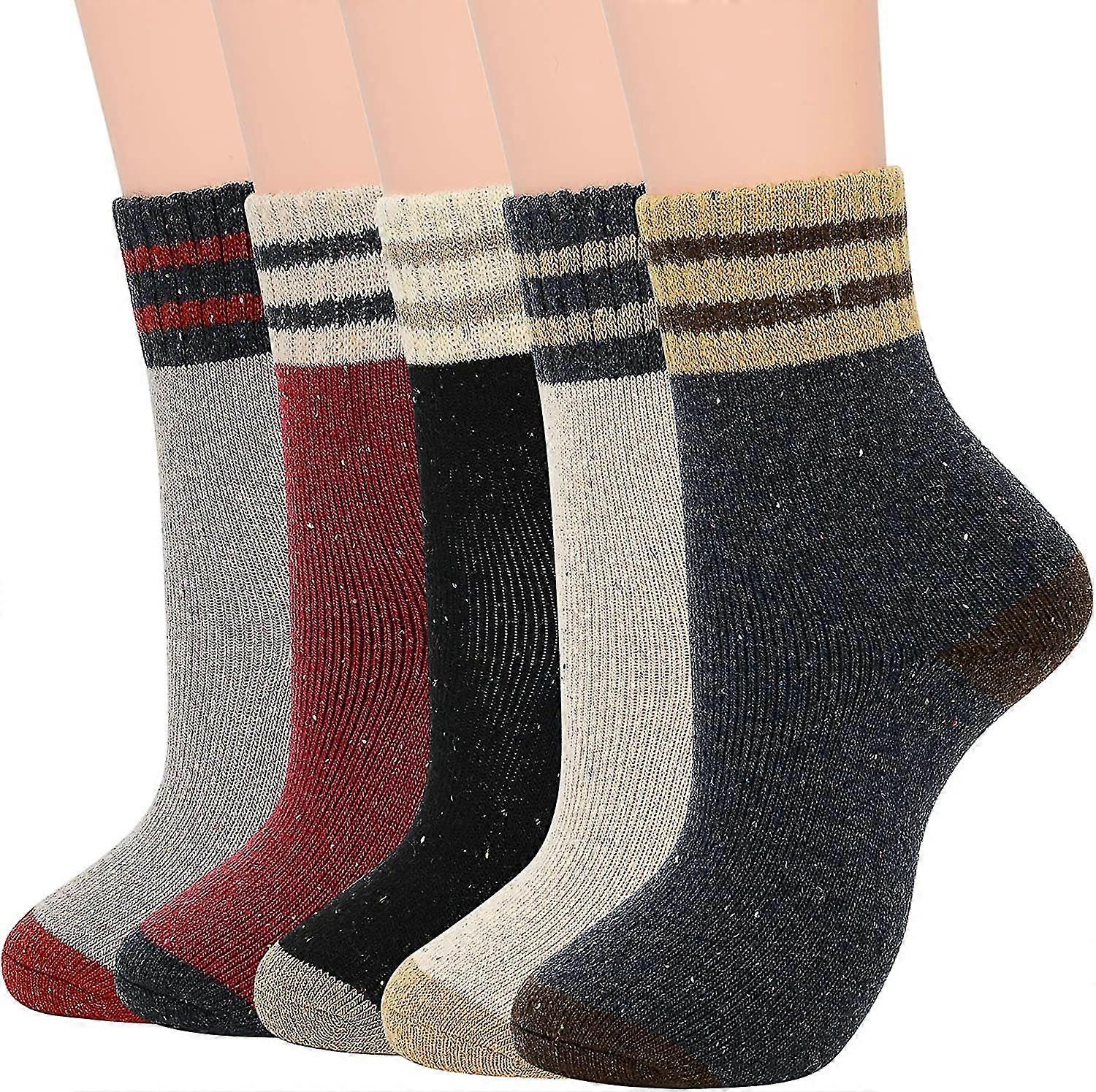 Womens Hiking Socks Winter Warm Athletic Ankle Socks Outdoor Wool Socks Thick