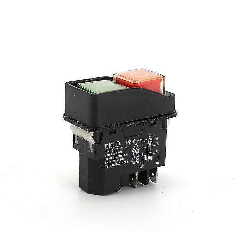 Dkld 소형 스위치 Mlangeur Dz6 4 피트 마그네틱 스톱 버튼 Dz-6에는 과부하 보호 기능이 있습니다.
