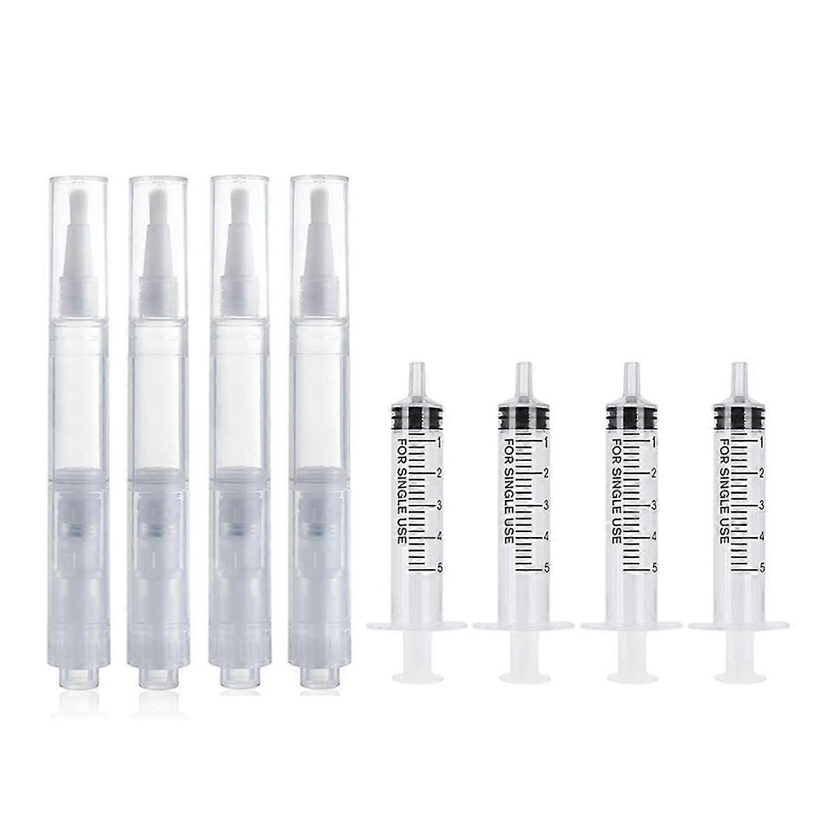 Retuscheringspenna 5ml 8pack fyllbar färg Retuscheringsborstpenna för väggar Påfyllningsbar färg retuscheringspenna för väggreparation