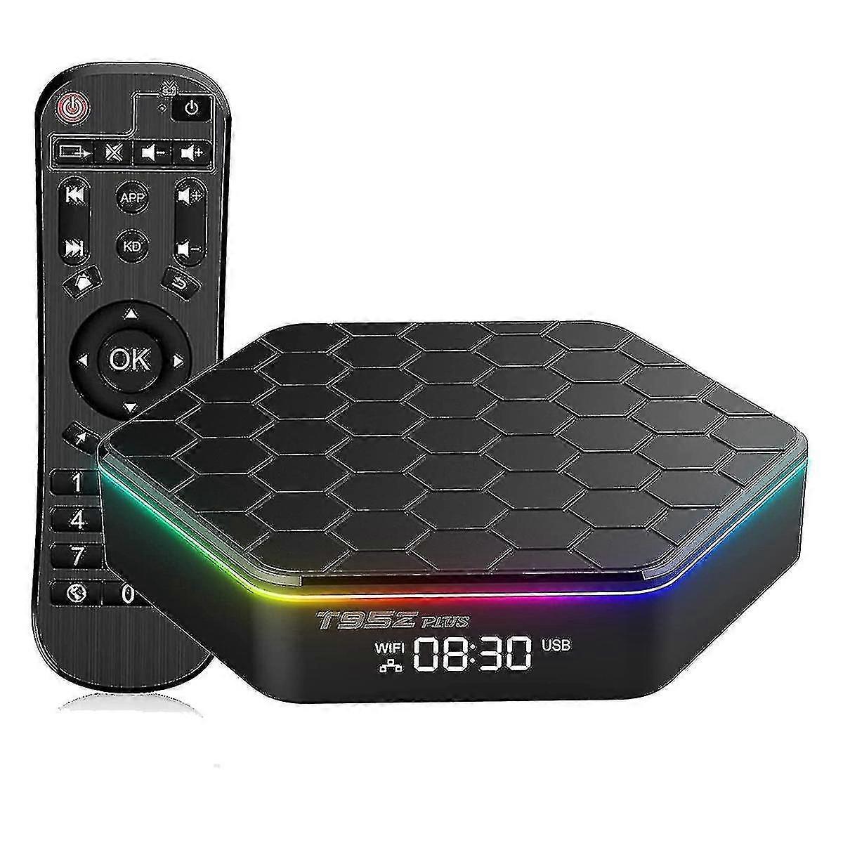 T95z Plus Android 12.0 TV box 4gb+32gb Android set-top box supports Wifi6 2.4g/5g Wifi Ethernet outp