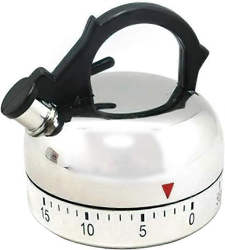Kitchen Time Timer for Cooking Clock Countdown Egg Timer 60 Minute Mechanical Reminder Kitchen Kettle Shaped Timer for Home1pcs)
