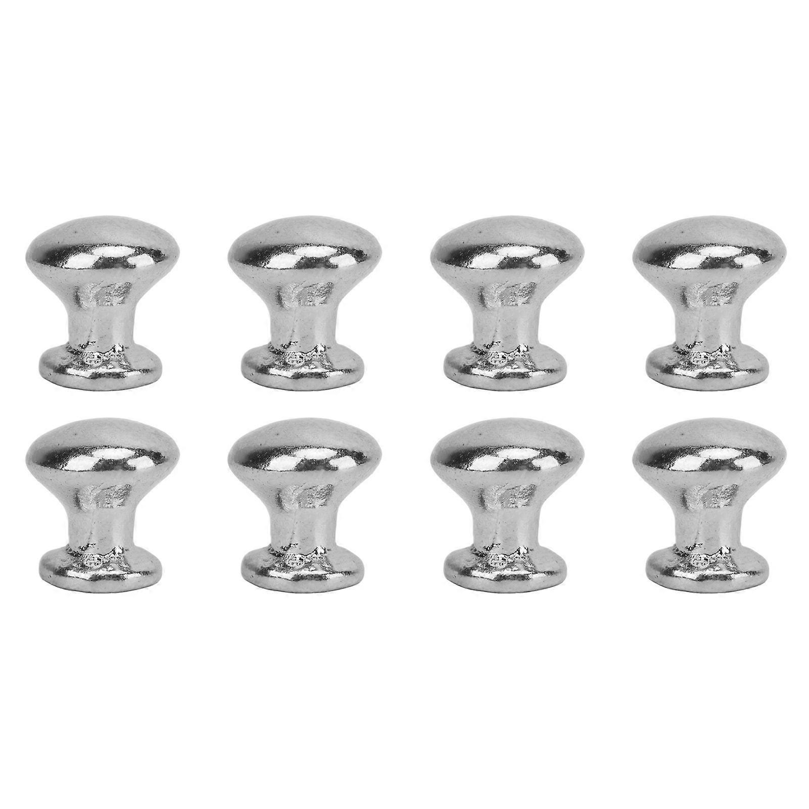 8pcs 1:12 Scale Miniature Round Head Pull Handle Metal Simple Style Dollhouse Door Handle Knobs Gold