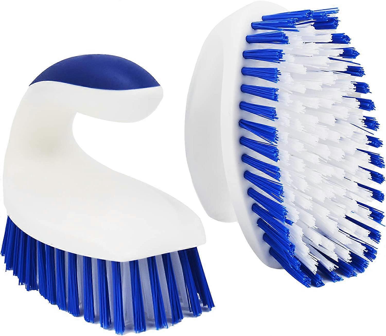 Dww-Lot de 2 Brosses Rcurer Poils Rigides pour Le Nettoyage, Brosse Rcurer Robuste, Brosse Rcurer la Main avec Poigne Solide pour Sol, Tapis, Car
