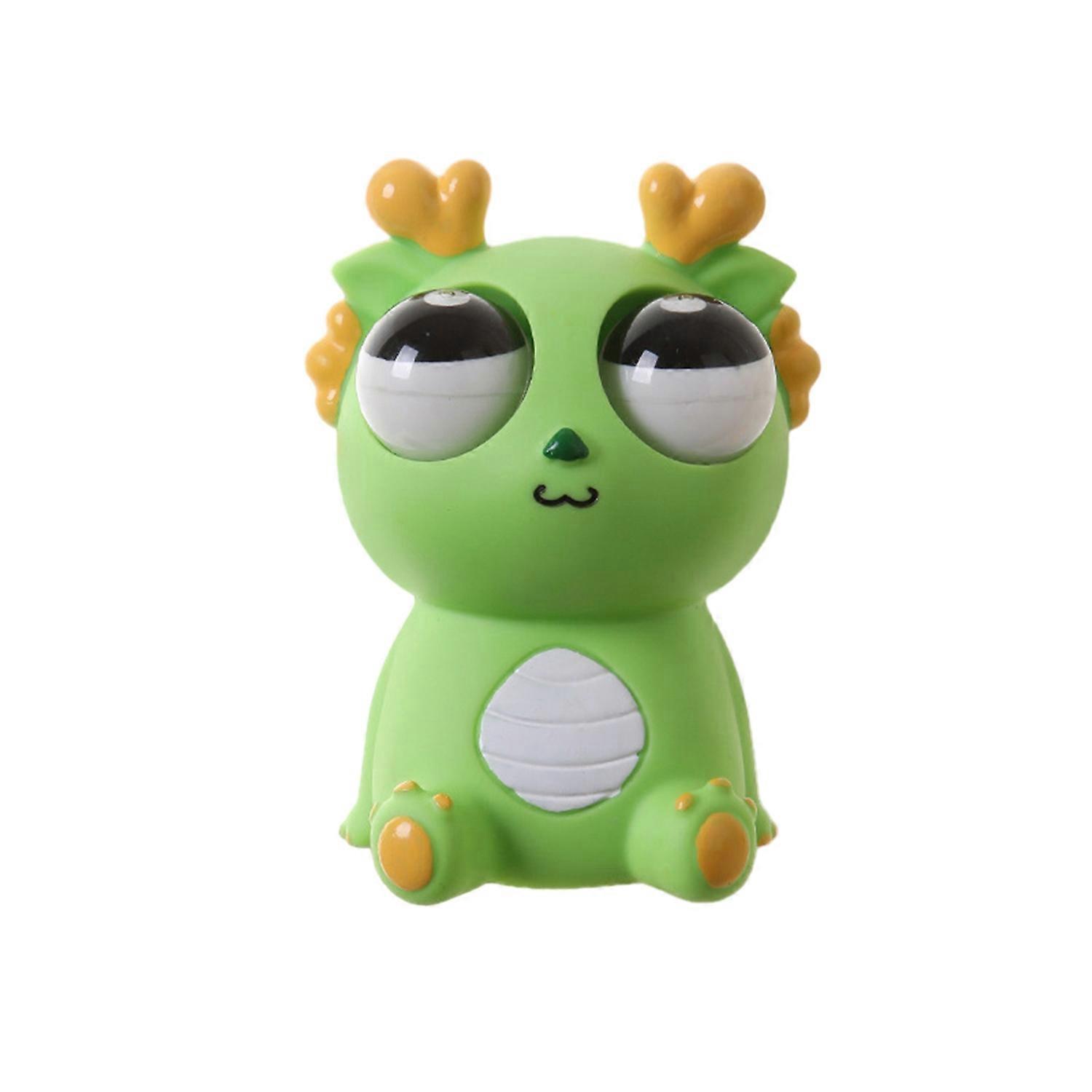 Cartoon Dragon Squeeze Doll Soft Pinch Toy Eye-popping Dragon Toy Funny Eyeball Burst Animal Doll