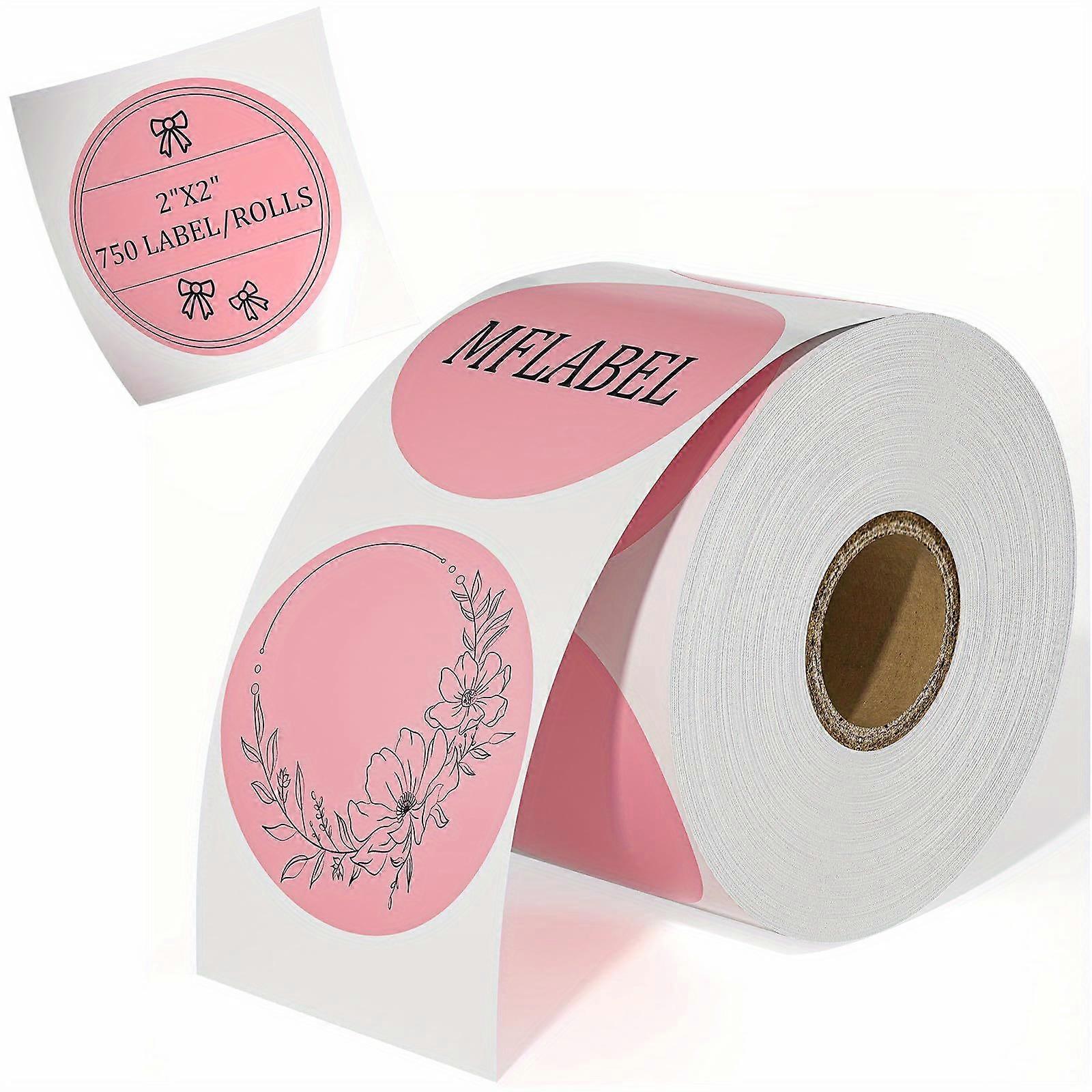 750pcs Cheese Labels, Sticker Labels, 2 Inch Round StickerLabels, Circle Stickers, Self-Adhesive Blank Label Tags For DIY Logo Design, QR Code, Name T
