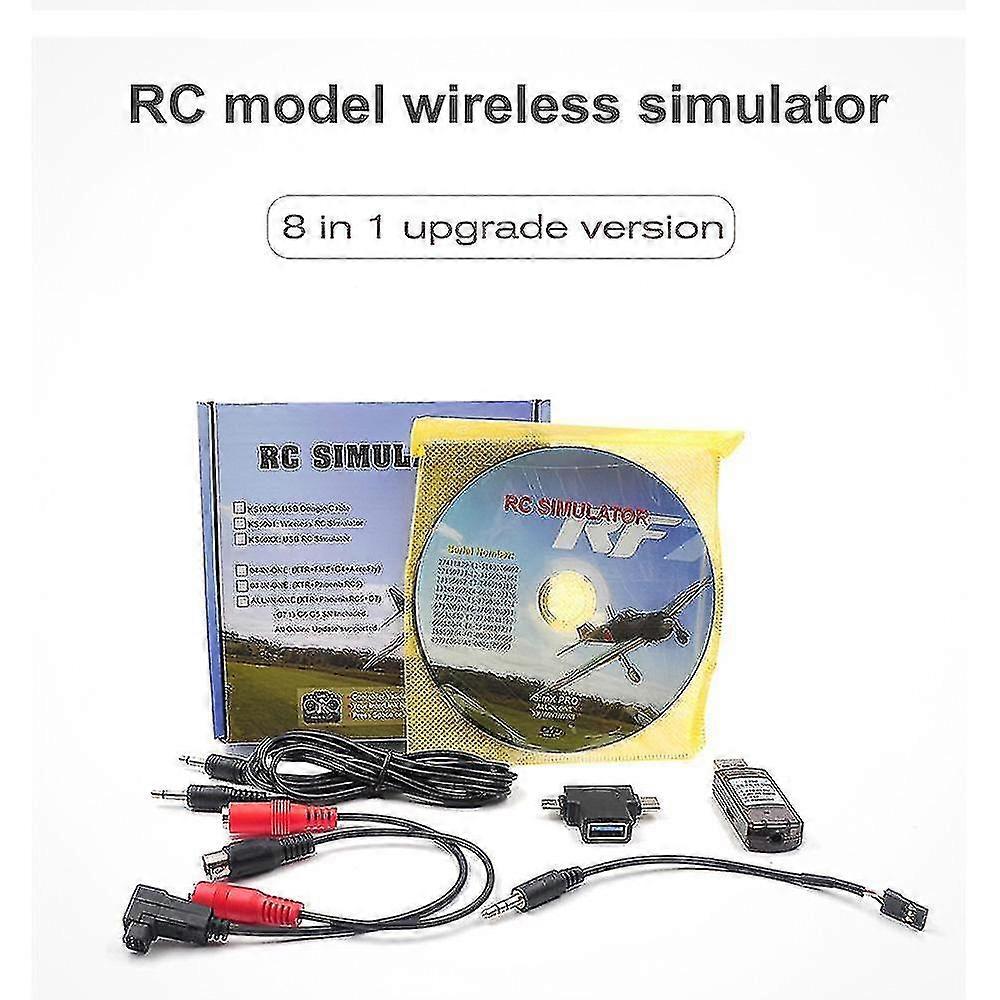 STARTRC 8-en-1 RC Flight Simulator Simulador inalámbrico para Flysky i6x FUTABA