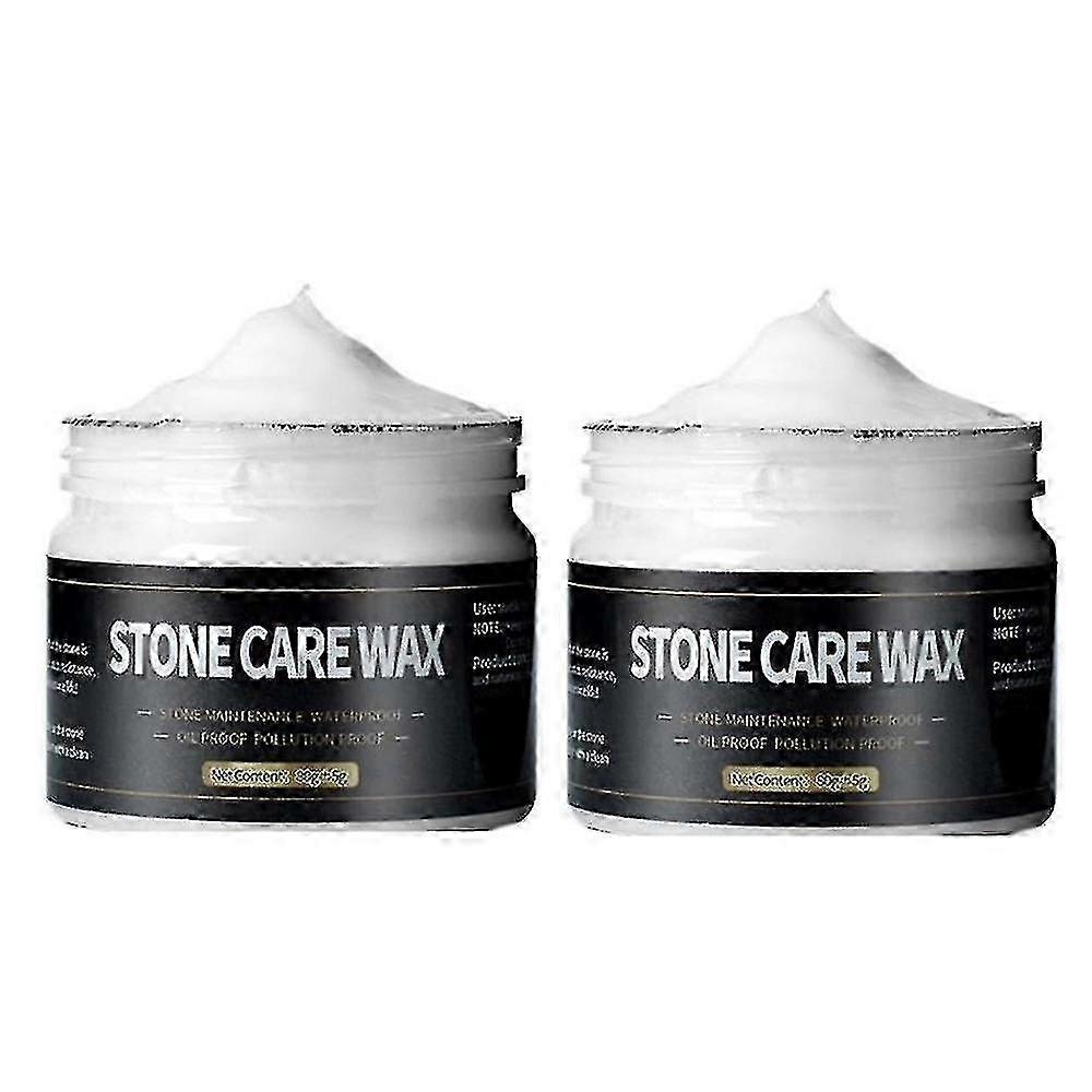 2PCS 85g 手動ナチュラルポリッシングケアワックス、石材用家具 & タイル