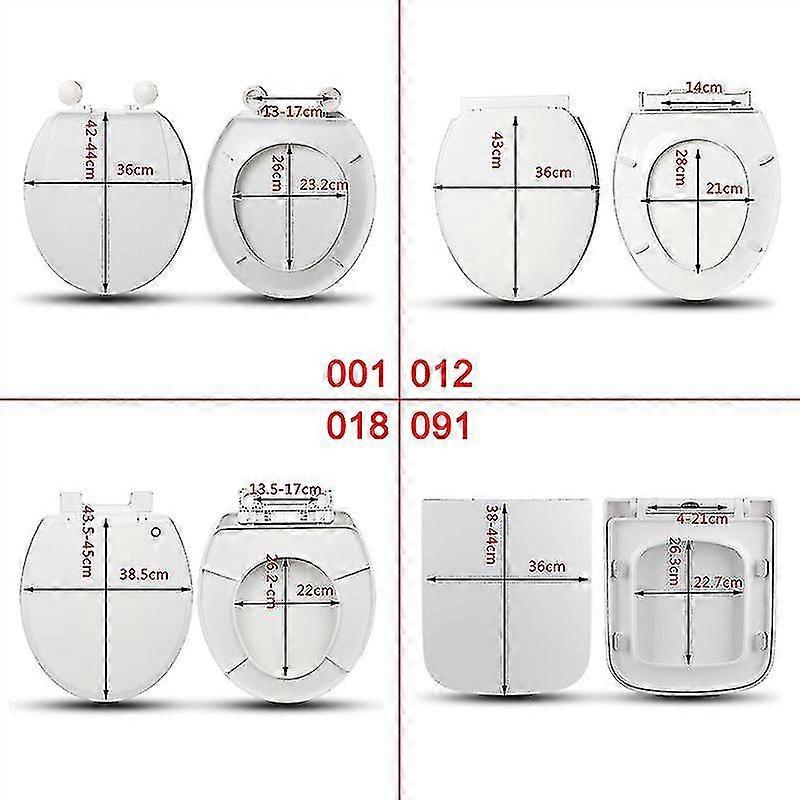 Toilet Seat With Lid Slow Close Quick Release Easy Installation And Removal Durable