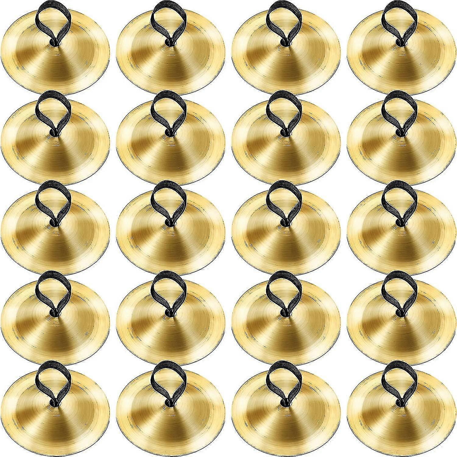 20 قطعة الصنج الاصبع الرقص الشرقي اصبع الرقص اصبع زيلز آلة موسيقية لحزب الراقص (ذهبي) ذهبي