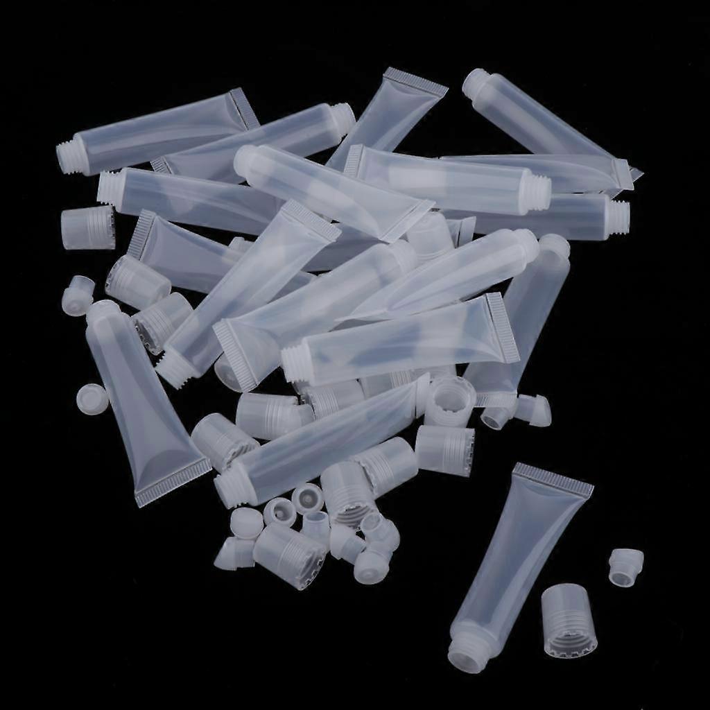 20 Pieces 8g Mini Clear Empty Lip Gloss Refill Empty Lip Balm Tubes Soft Tubes for DIY Lip Gloss Balm Cosmetics Storage