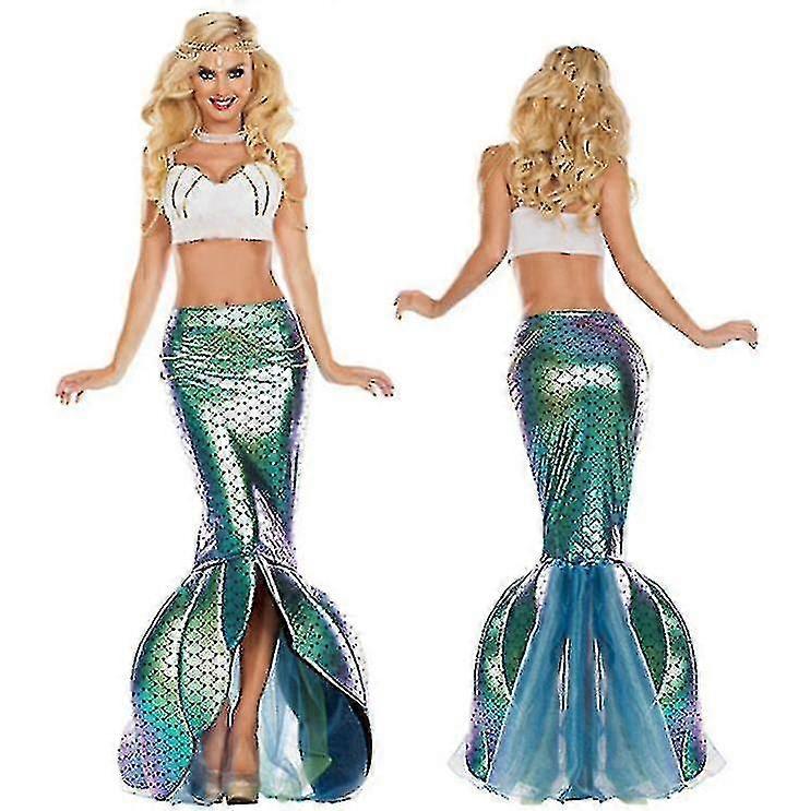 Adult Shiny Mermaid Skirt Costume Role Play Waist Pearl Chain - Ya | Fruugo  NO