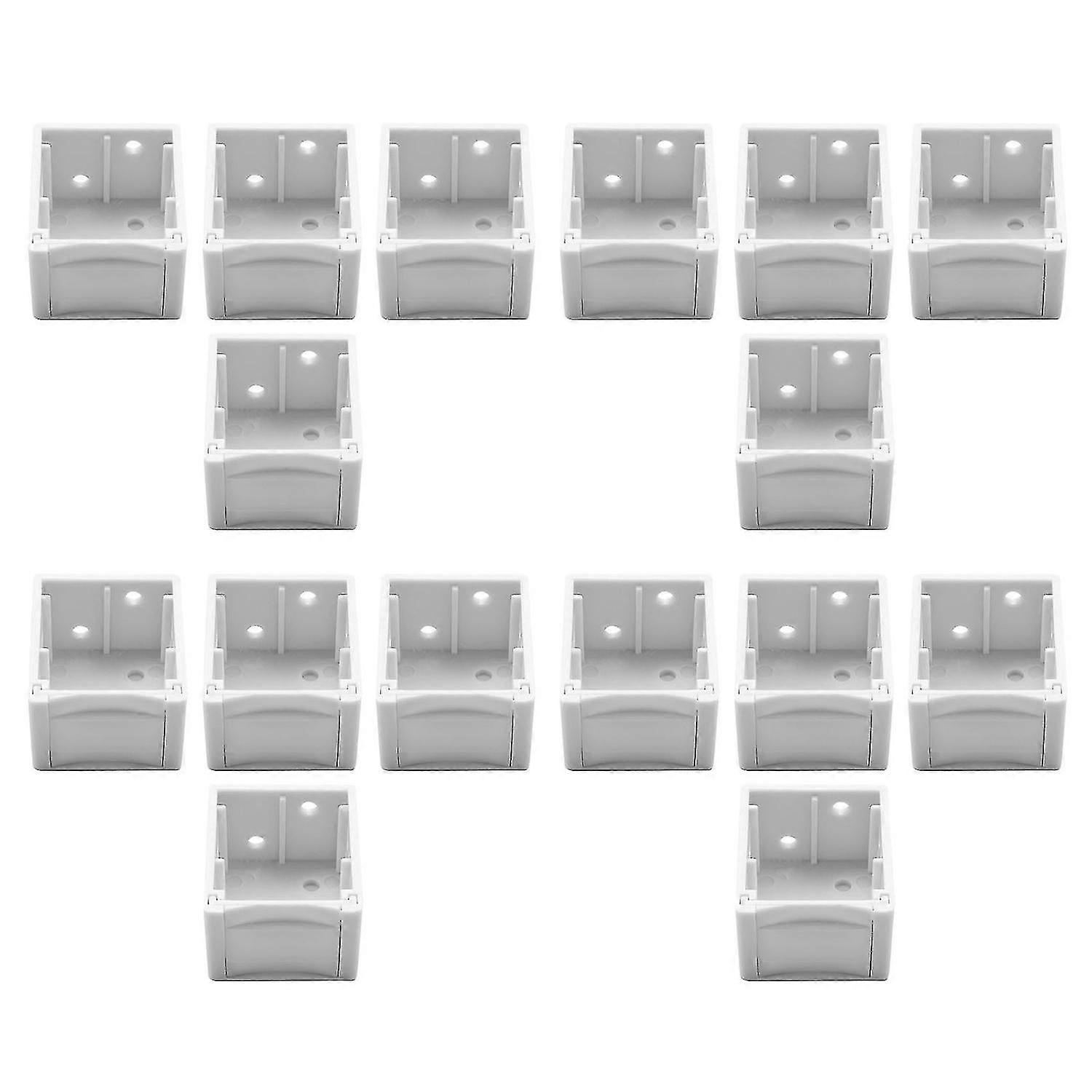16pcs 1 Inch Blind Brackets Profile Box Mounting Bracket Ow Blinds Rail Bracket