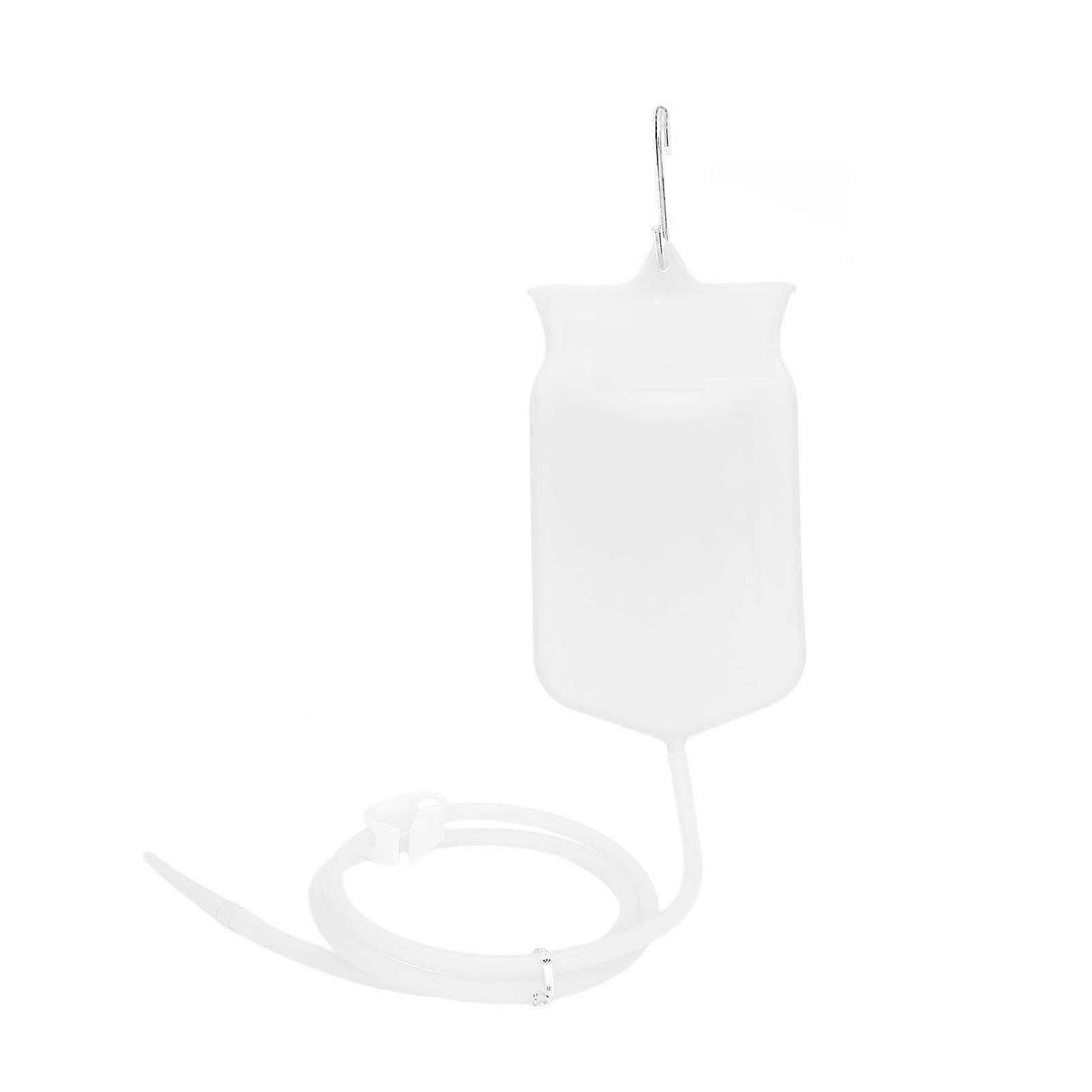 Silicone Rubber Enema Bag Kit with 160cm Hose and Tips for Coffee and Water Colon Cleansing 2L