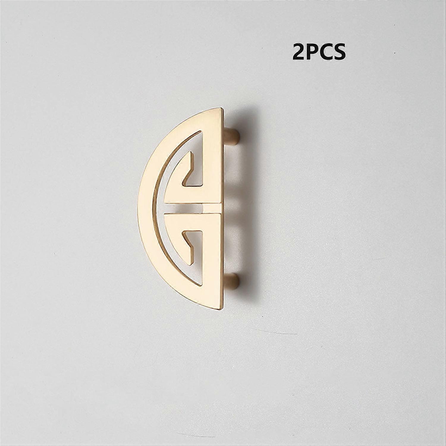 2 Wardrobe Door Pulls Gold Cabinet Door Knobs 64mm
