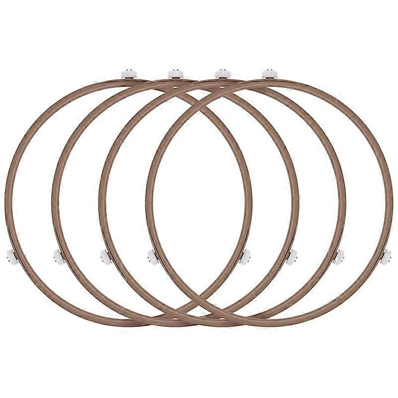 4Pack Microwave Roller Ring Microwave Oven Turntable Ring Plate Tray Support Ring for Glass Plate Tray Supporting