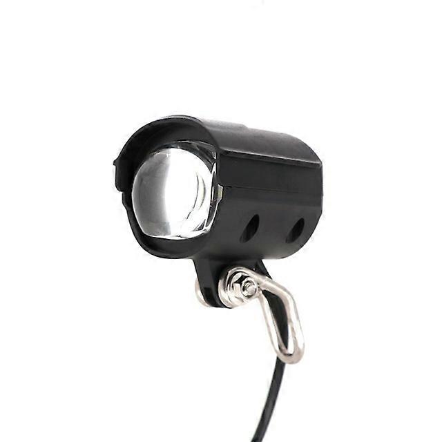 Bicycle Parts 36V 48V 60V E-Bike Horn Light Electric Bicycle 4 LED Headlight 12W Waterproof 2 in 1 Horn and Light Switch Bicycle Flashlight