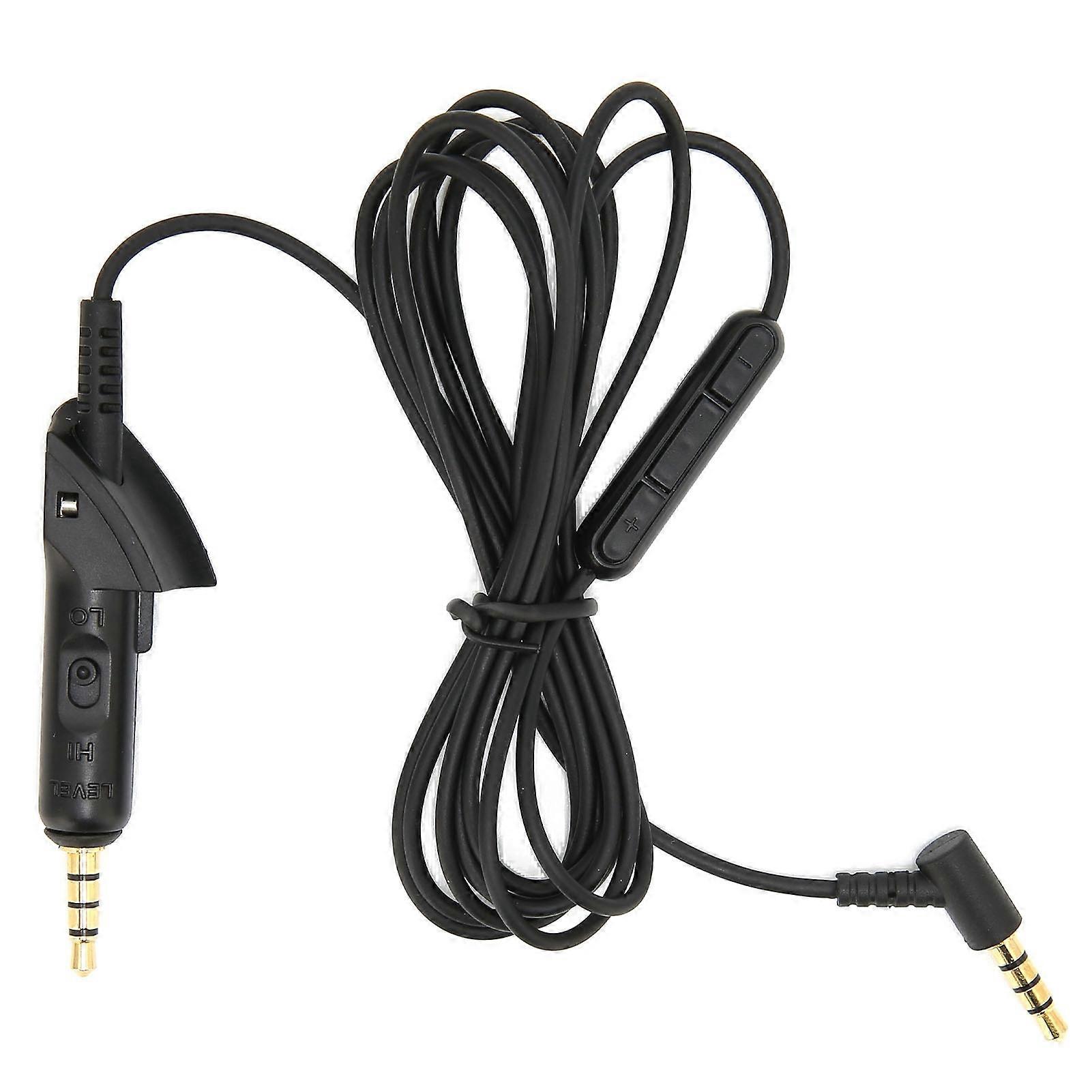 Replacement Audio Extension Cable with Microphone for QC15 Headphones