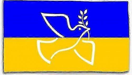 Ukraine Flag Flag (approx. 150x100cm) Dove Of Peace With Branch