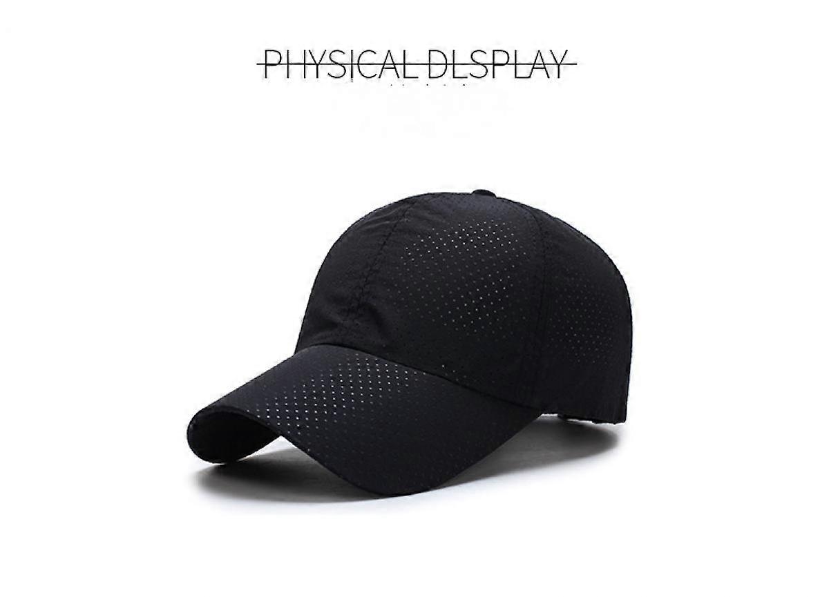 Unisex Solid Color Baseball Cap Quick Drying Breathable Dad Hat