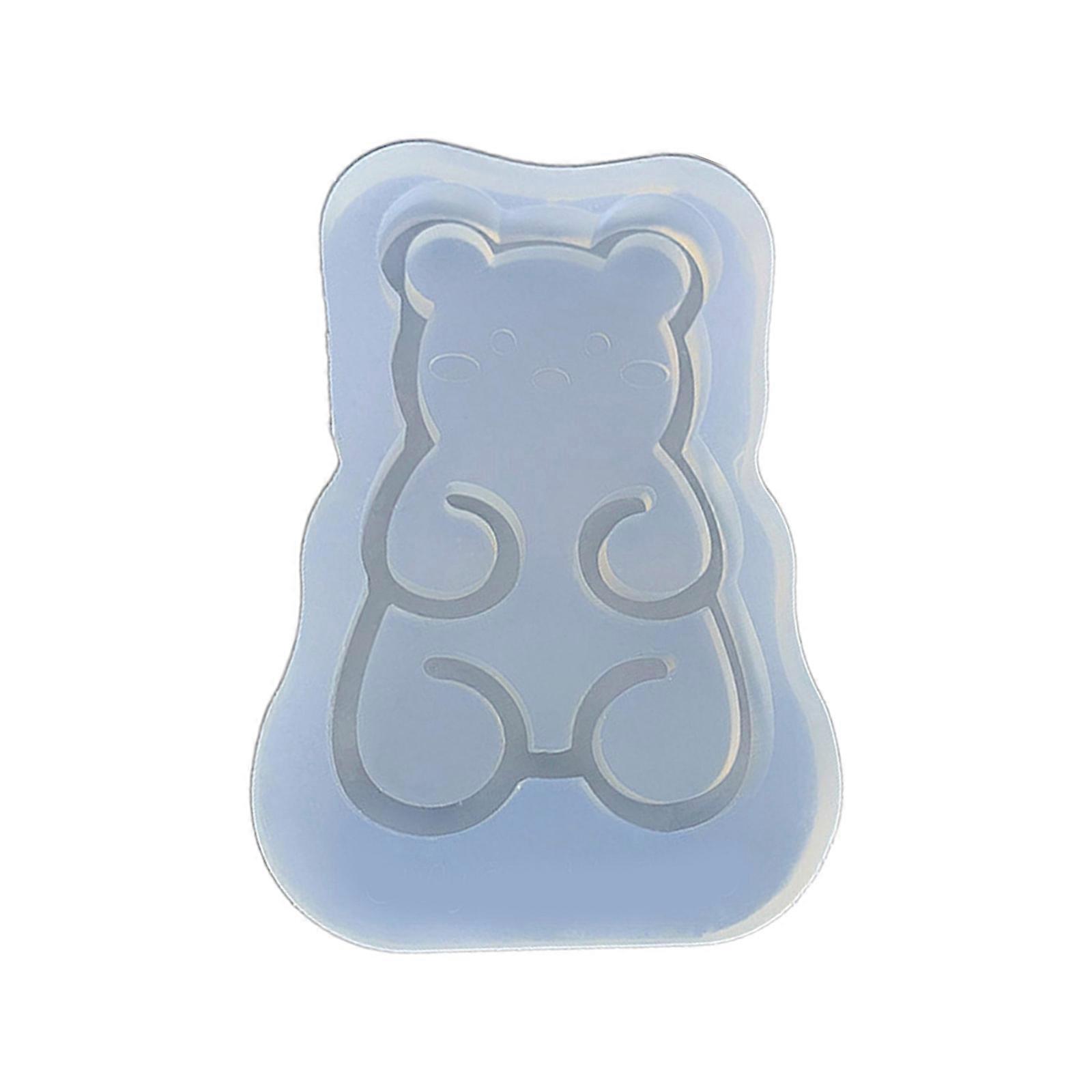 Little Bear Shape Keychain Mold Epoxy Crystal Silicone Mold Customized Mold