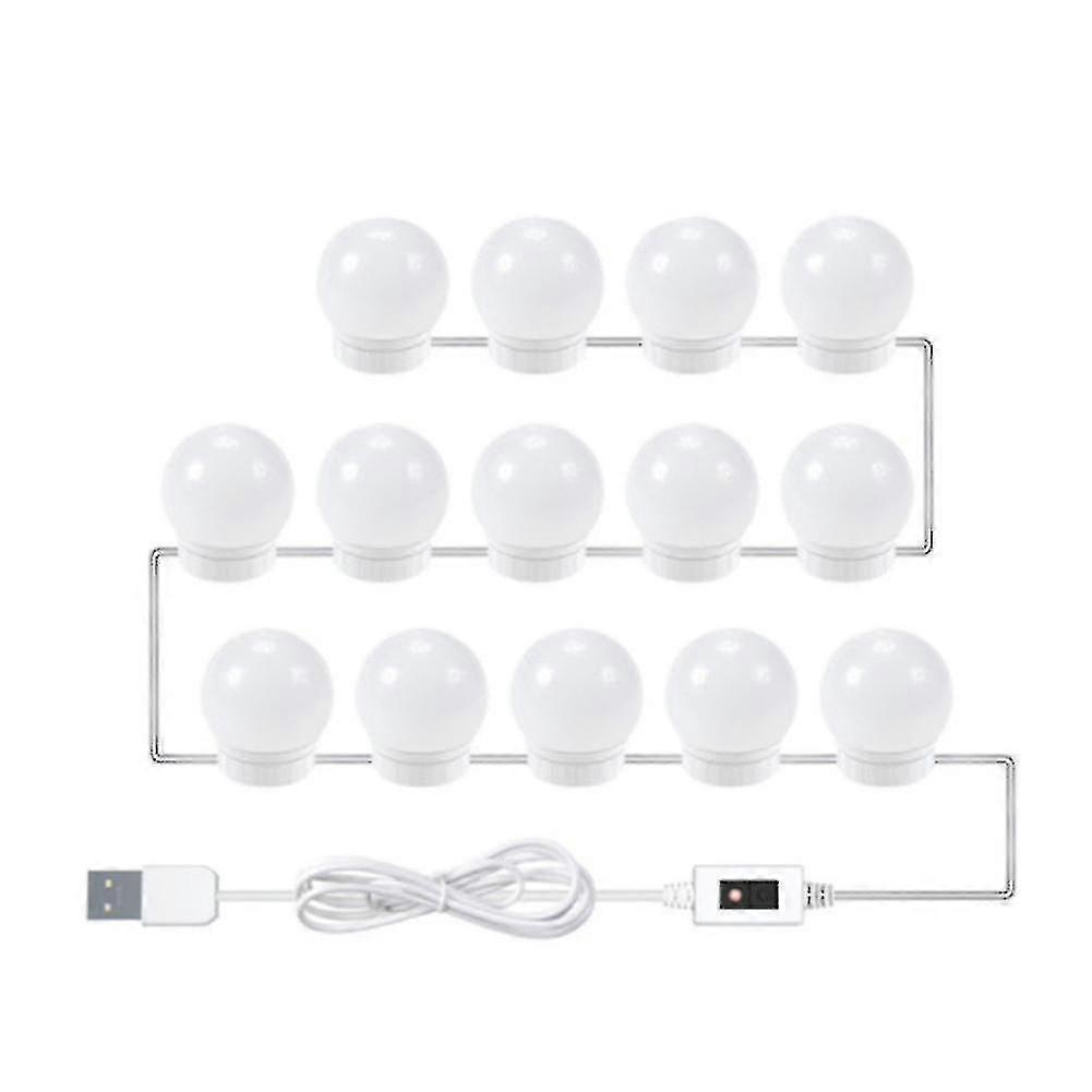 Usb Hand Sweep Vanity Mirror Light Led Makeup Lamp Bulbs 14 Bulbs