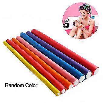 10pcs Curling Rods Rods Spiral Rollers Soft Hair Rollers,random Color