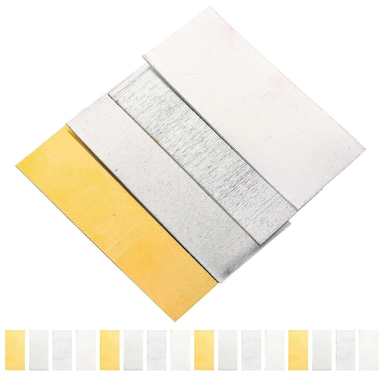 16pcs Zinc Anodes Copper Anode Sheet Electrode Strip Fruit Power Experiments Supplies