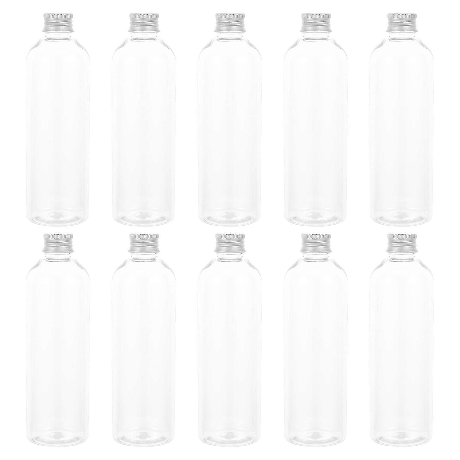10Pcs Household Juice Bottles Multi-function Plastic Bottles Convenient Empty Bottles
