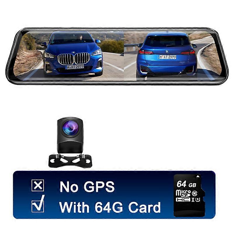 UHD 4K Car Dvr Rearview Mirror GPS Tracking DashCam WIFI 3840*2160P G-Sensor Dual Len HDR Auto Video Super Night Vision Recorder
