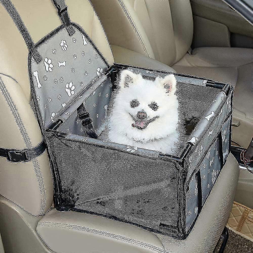 犬のカーシート犬のカーシートペットブースターカーシートクリップオン安全リー